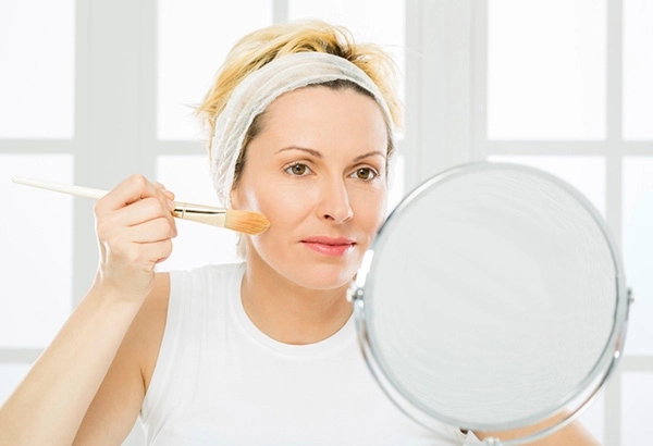makeup regimen