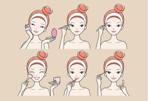 makeup steps