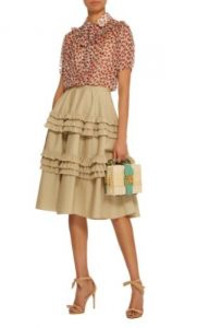 Moira Printed Silk-Chiffon Top