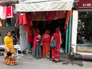 Sight, saris - trip to India