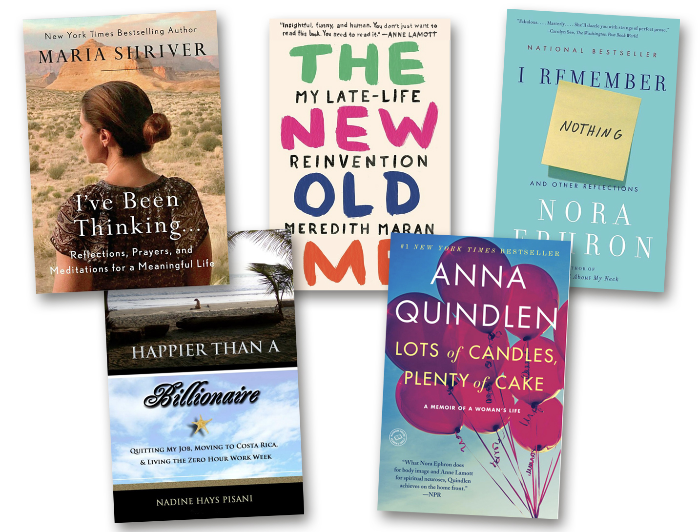 Books by Women Who Reinvented Themselves Collage