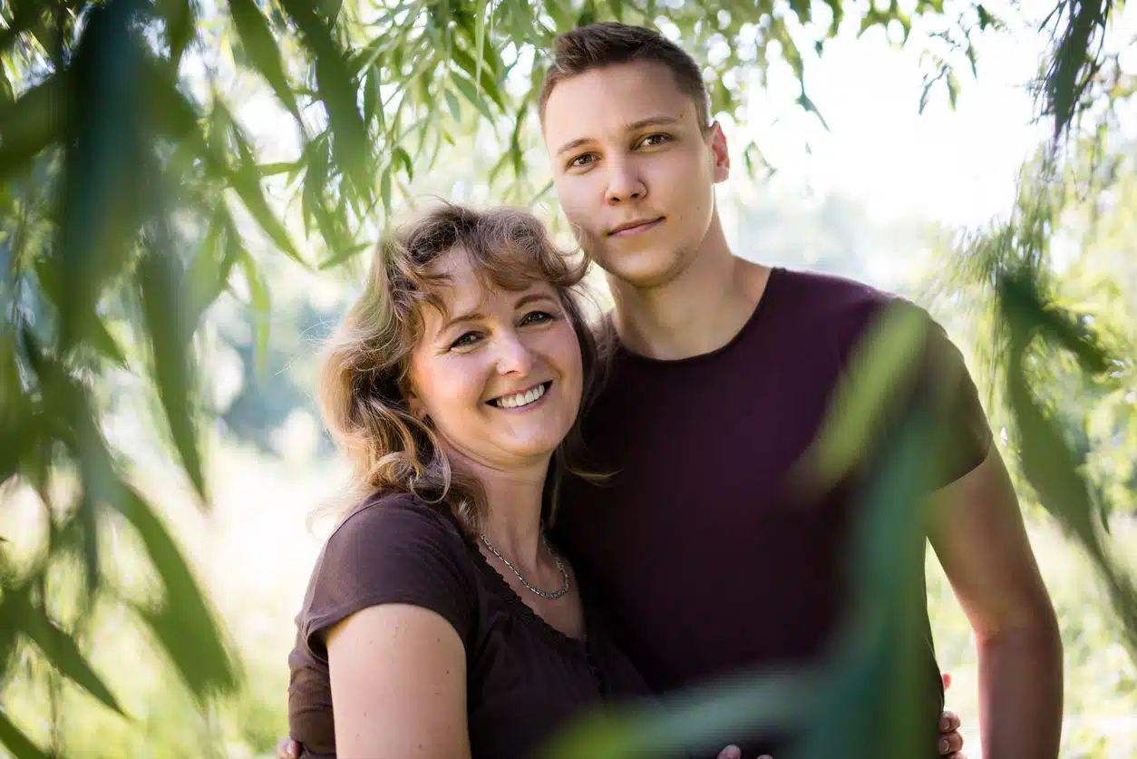 Mother and son