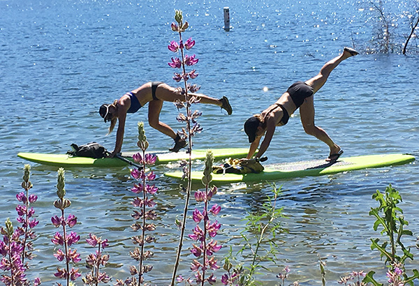 learn something new: paddle boarding