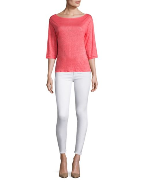 Majestic Filatures Linen Boatneck Tee