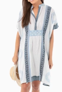 Tuckernuck Cerulean Short Emerson Caftan