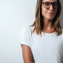 woman in white t-shirt