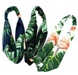 Aysekone Lot de 3 bandeaux élastiques pour femmes Tropical Beach Wind Summer