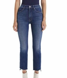 Mother The Insider Crop Step Fray Jeans