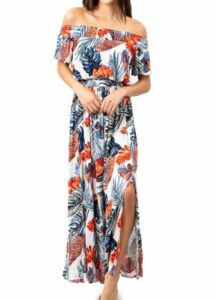 Sayulita Off the Shoulder Maxi Dress