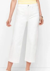 Talbot White Crop Jeans
