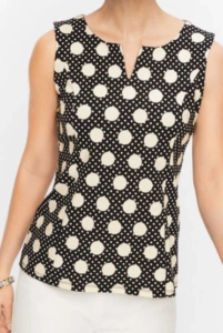 Talbots Dancing Dots Top