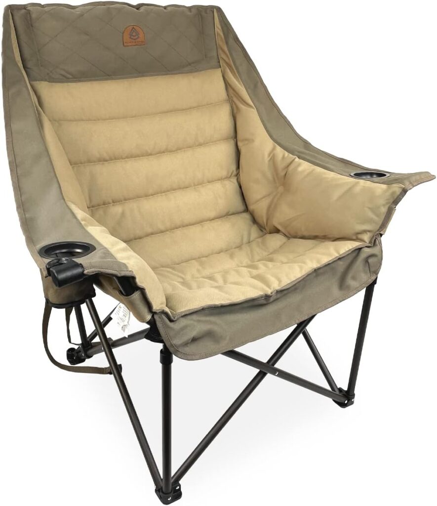 Black Sierra Deluxe Padded Camping Chair
