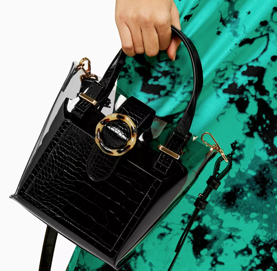 TopShop Mix Mini Tote Bag clear handbags