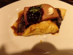 Foie Gras with Cherries, Puff Pastry
