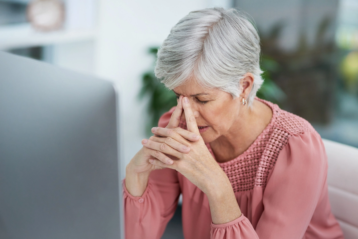 worried and stressed out