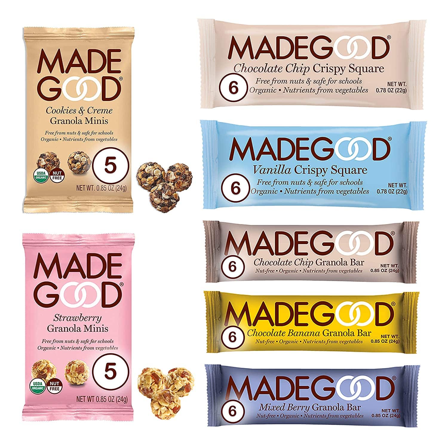 Made Good Healthy Snacks Variety Pack - 40 Count