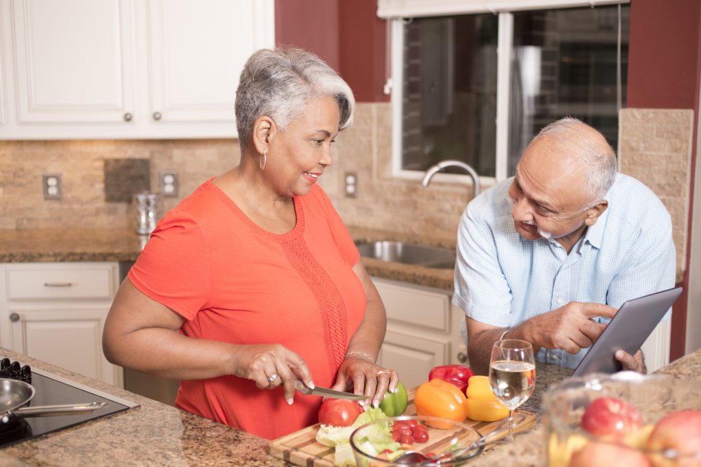 Couple Cooking Together