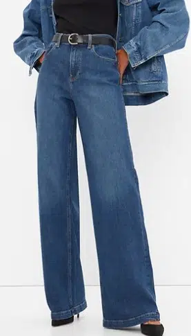 High Rise Stride Jeans with Washwell