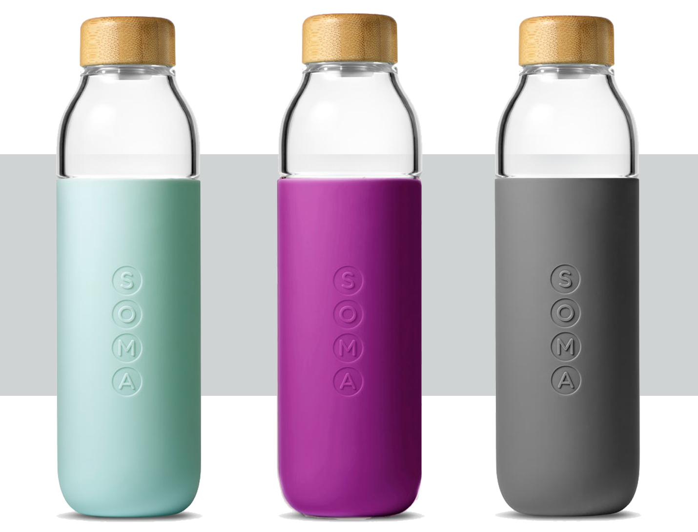 Soma glass water bottles