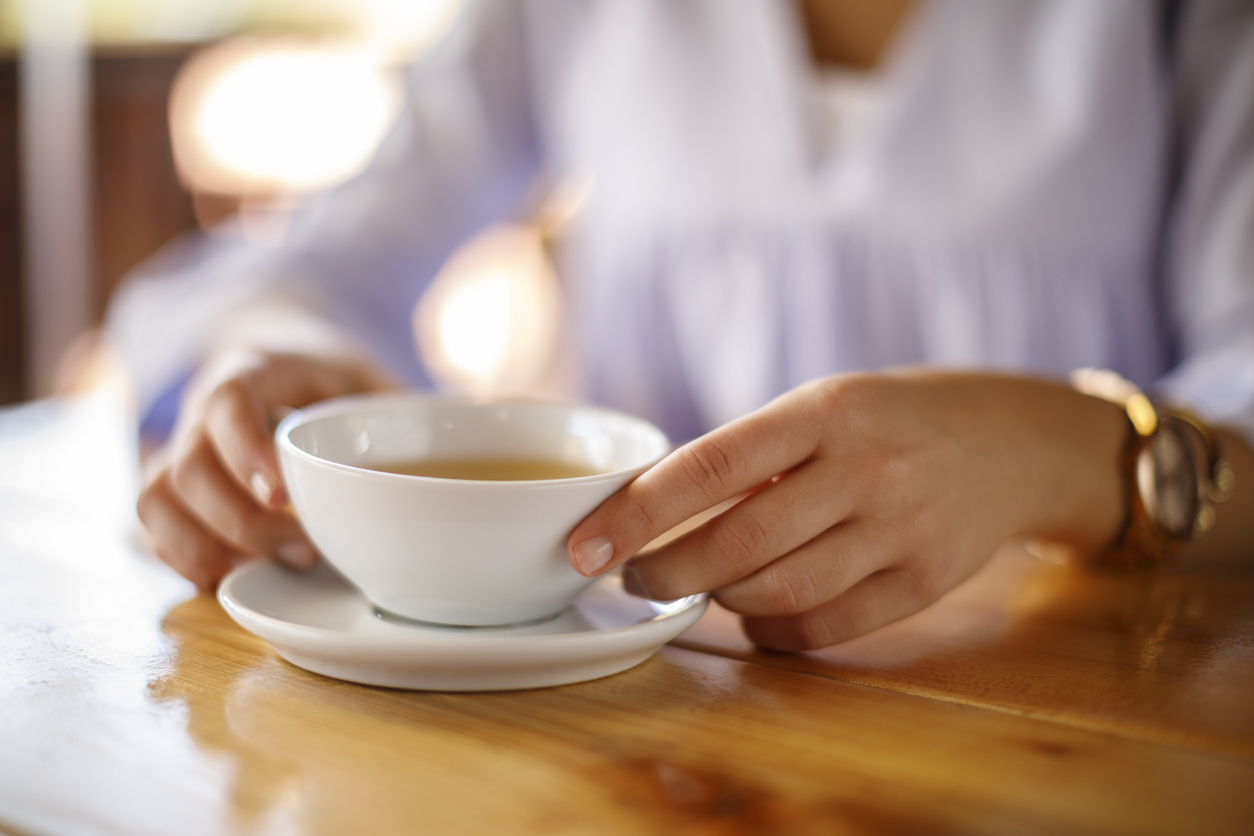 Woman Enjoying Tea