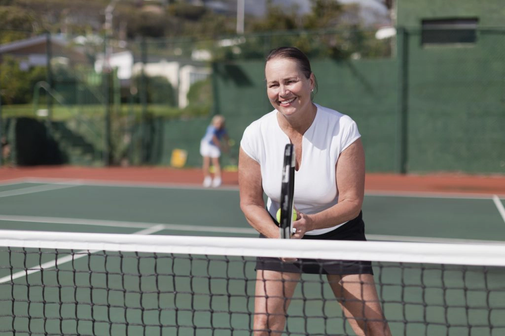 Woman Playing Tennis
