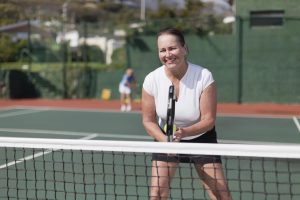 Woman Playing Tennis