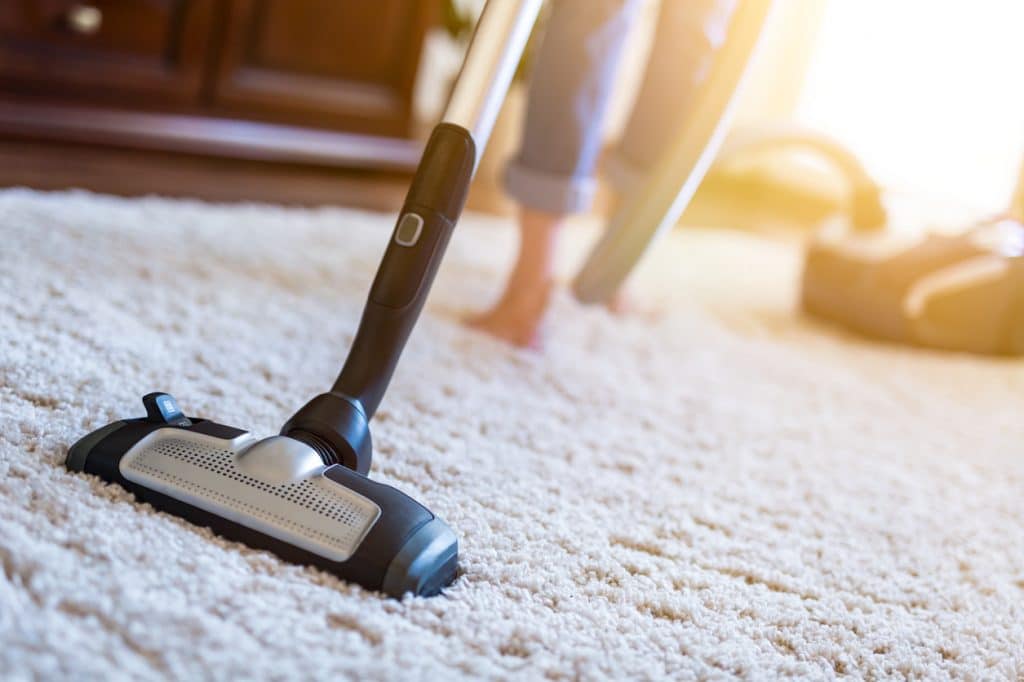 Woman Vacuuming