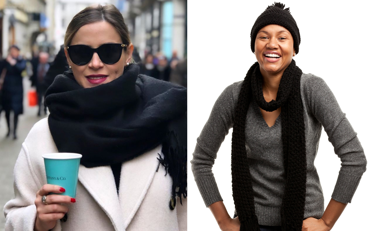 how to wear a scarf: bigger is better
