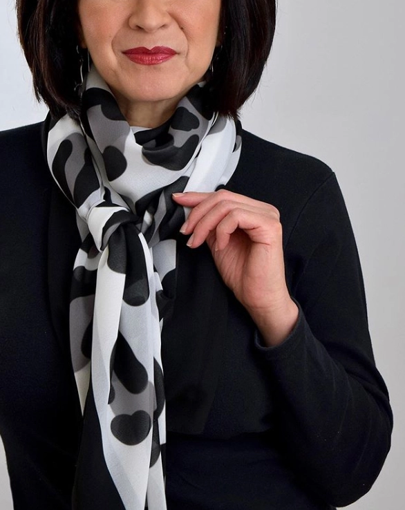 how to wear a scarf: patterns
