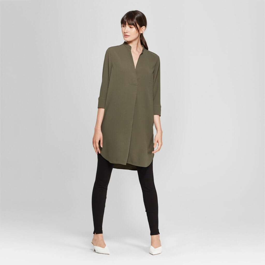 3/4 Sleeve Tunic Dress