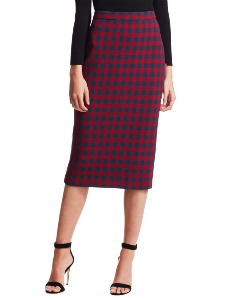 ALC Plaid Check Skirt
