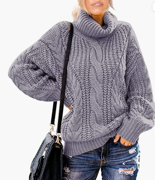 Comfy Cable Knit Pullover Sweater