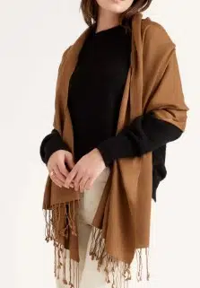 Featherweight Cashmere Silk Fringe Scarf