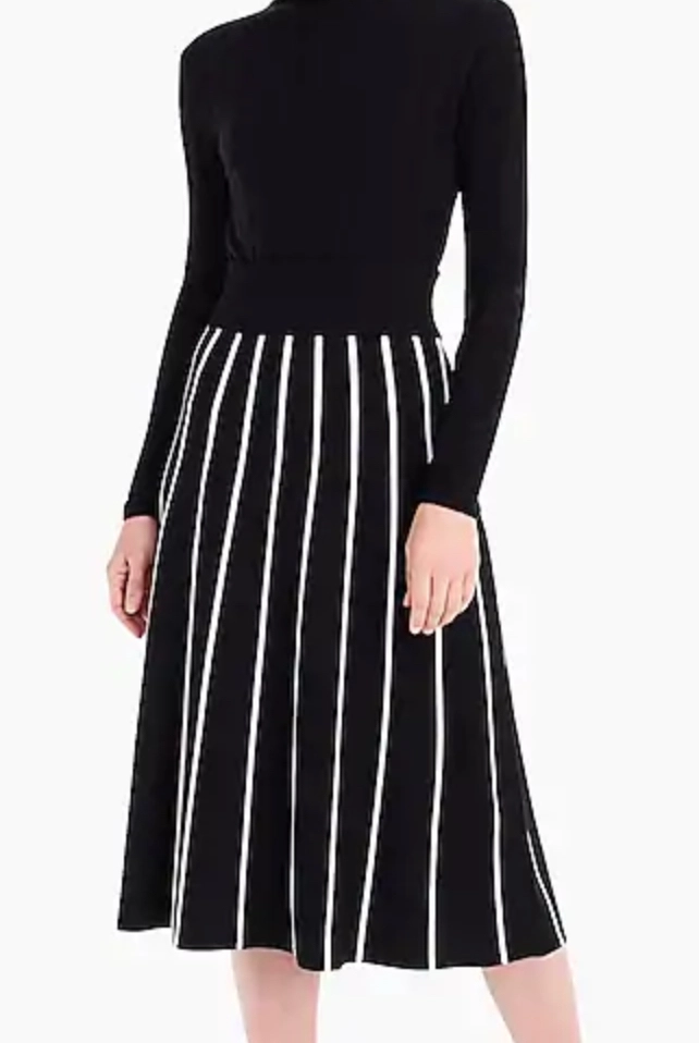 JCrew Sweater Skirt with Piping
