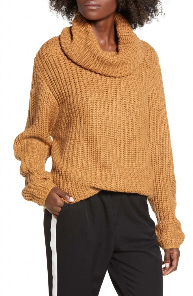 Leith Oversize Turtleneck Sweater