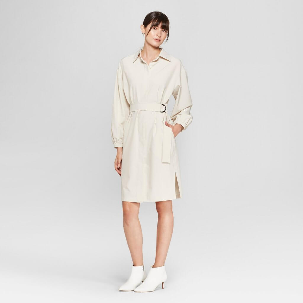 Long Sleeve D-Ring Shirt Dress