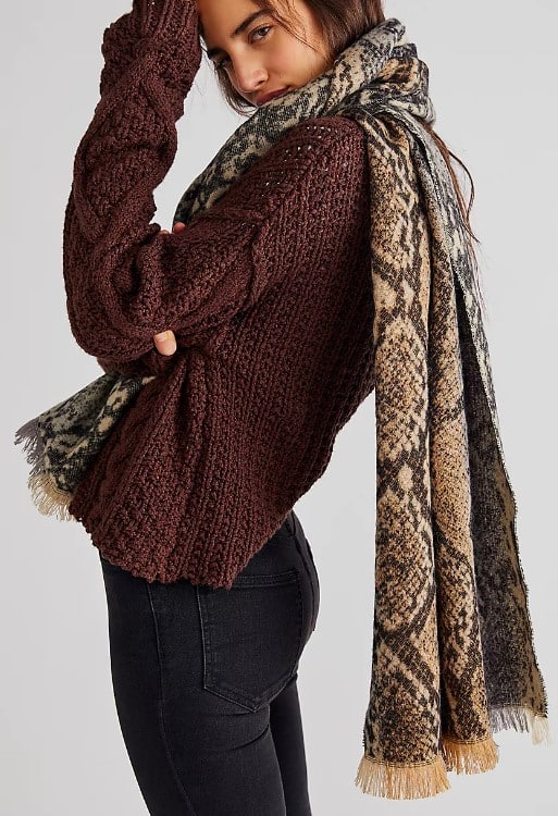 Outback Patterned Scarf