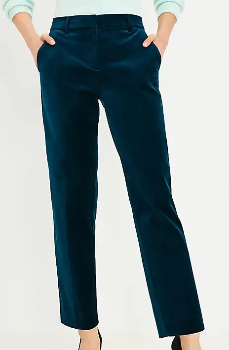 Riviera Slim Pants In Velvet