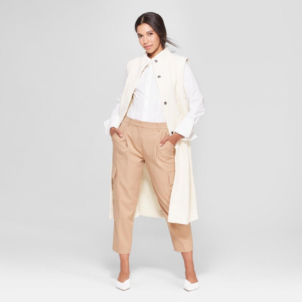 Sleeveless Sherpa Longline Vest