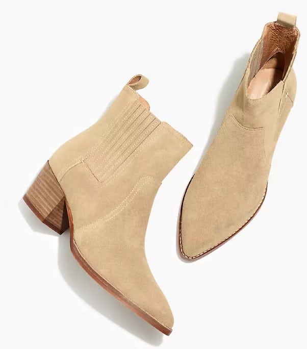 The Western Ankle Boot in Suede
