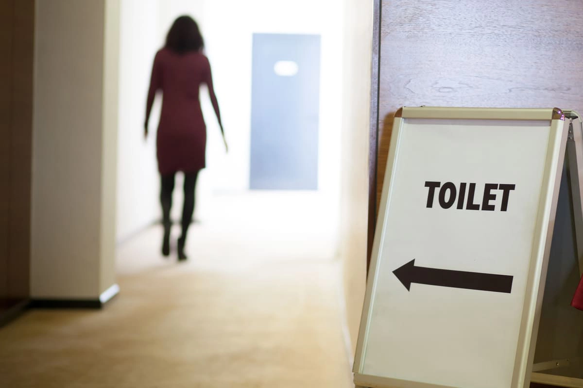 going to bathroom