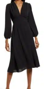 Fraiche By J Empire Waist Long Sleeve Dress