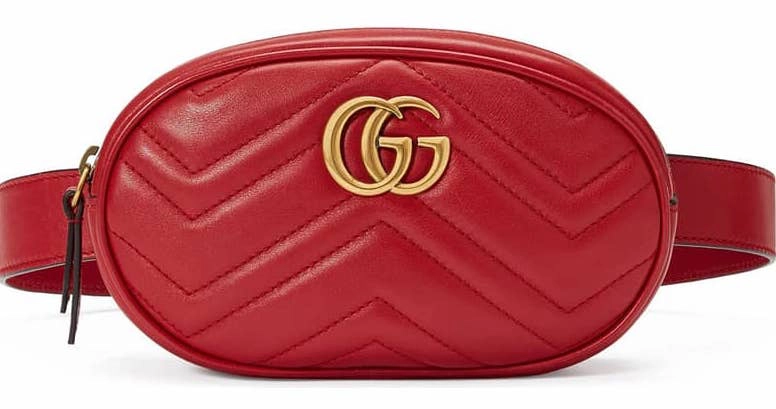 Gucci GG Marmont 2.0 Matelassé Leather Belt Bag