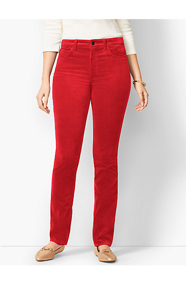 High Rise Velveteen Pants