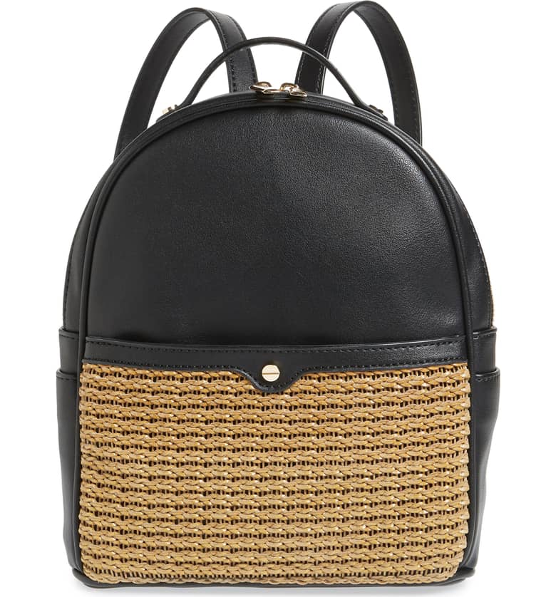 Mali + Lili Basket Weave Backpack