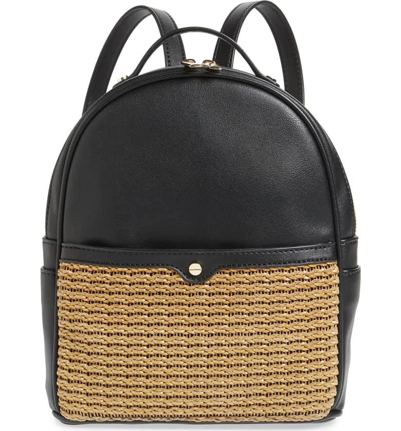 Mali + Lili Basket Weave Backpack