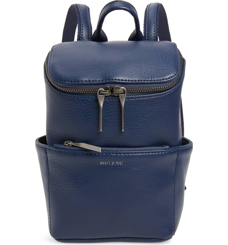 Mat + Nat Mini Brave Faux Leather Backpack
