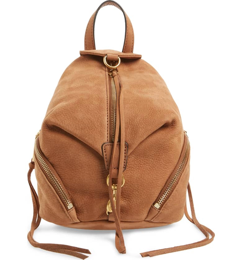 Rebecca Minkhoff Mini Julian Nubuck Leather Convertible Backpack