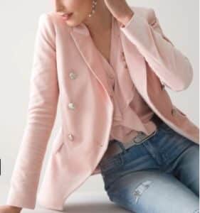 WHBM Velvet Studio Blazer