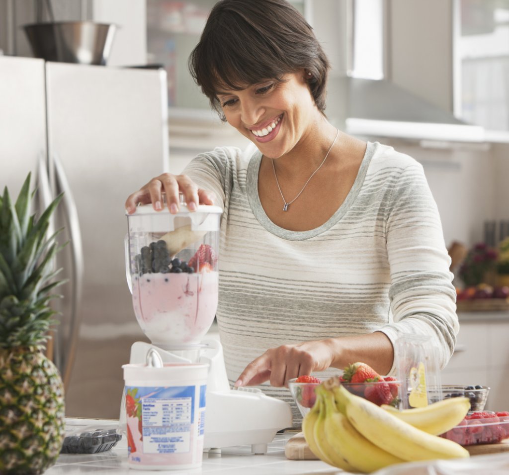 Woman Making Smoothie